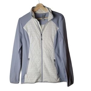 Champion  gray white long-sleeved jersey jacket